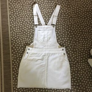 Love Tree White Denim overalls